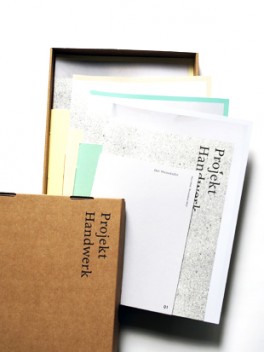 Dokumentation 'Projekt Handwerk' - ein Set von 4 Heften///'Projekt Handwerk' documentation - a set of 4 booklets